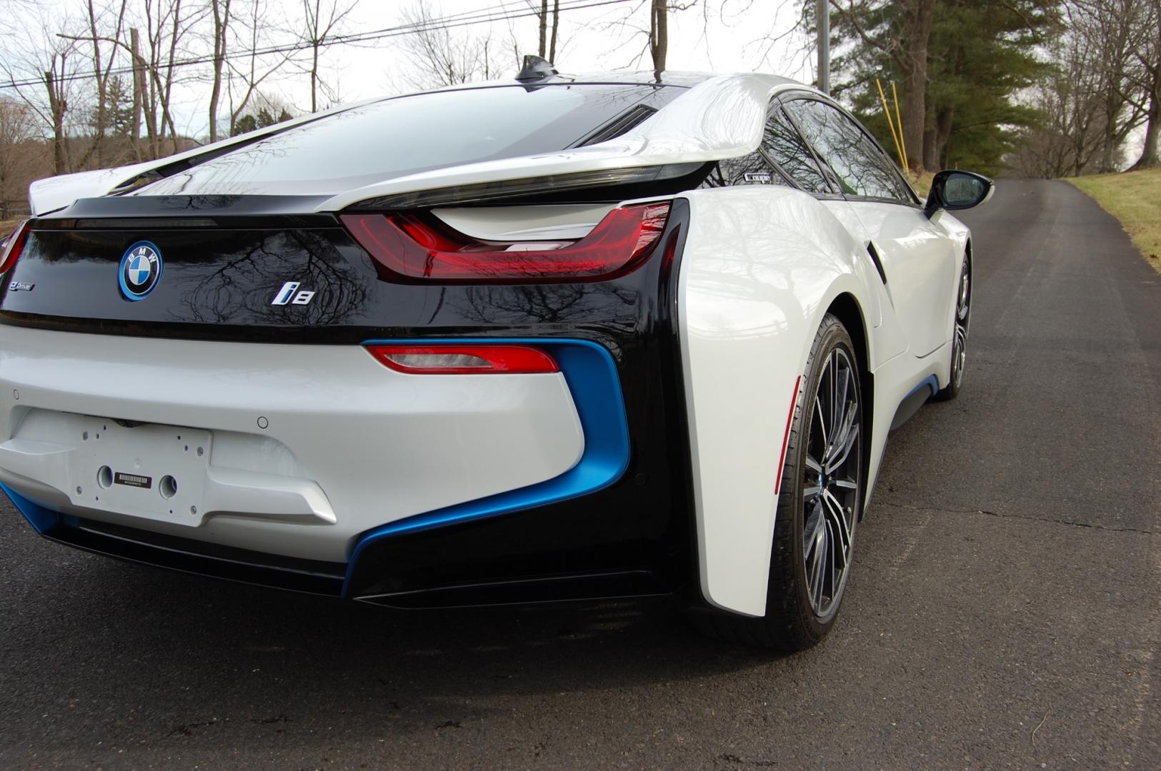 2019 White /Brown Leather BMW i8 (WBY2Z4C50KV) with an 3 cylinder Turbo/ Electric drive engine, Automatic transmission, located at 6528 Lower York Road, New Hope, PA, 18938, (215) 862-9555, 40.358707, -74.977882 - Here we have a beautiful looking and driving 2019 BMW i8 with 7,497 miles. This BMW has a 3 cylinder turbo gas engine with electric motors putting power to all four wheels via an automatic transmission. The interior offers brown leather, keyless entry, cruise control, tilt steering wheel, power wind - Photo#48